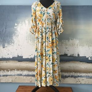 GAP Maternity Floral Midi Dress Size S